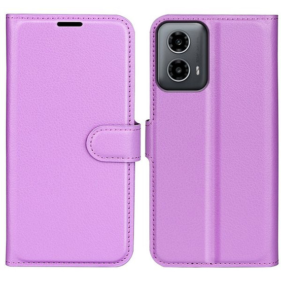 Moto G34      Pu Wallet Case    [Purple]