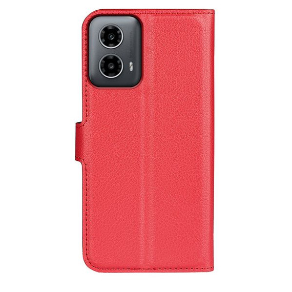 Moto G34      Pu Wallet Case    [Red]