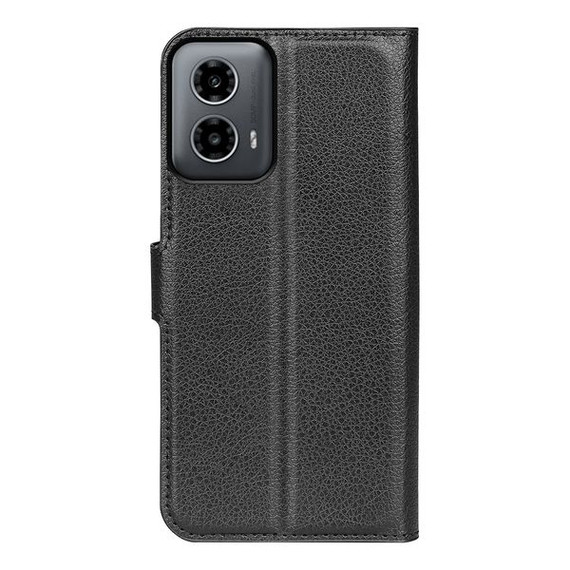 Moto G34      Pu Wallet Case    [Black]