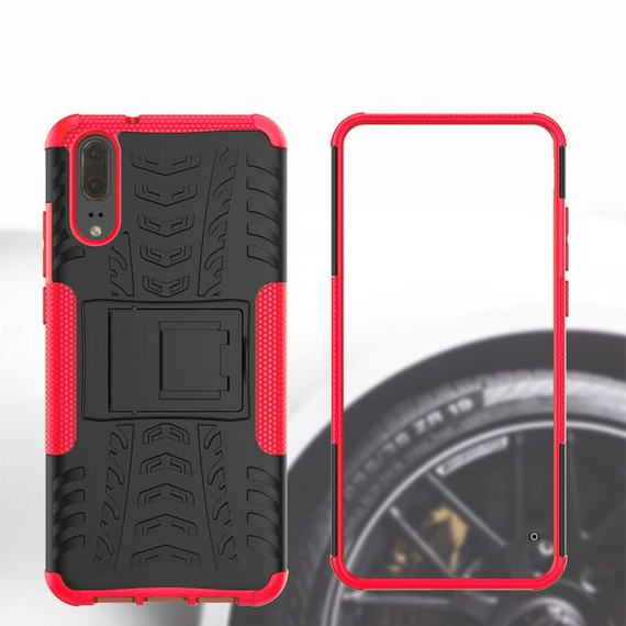 Huawei P20      Heavy Duty Case    Red