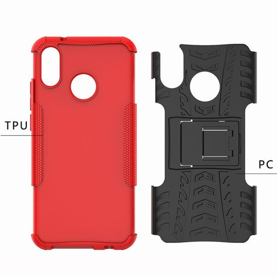 Huawei Nova 3e Heavy Duty Case Red Huawei Nova 3e Heavy Duty Case Red