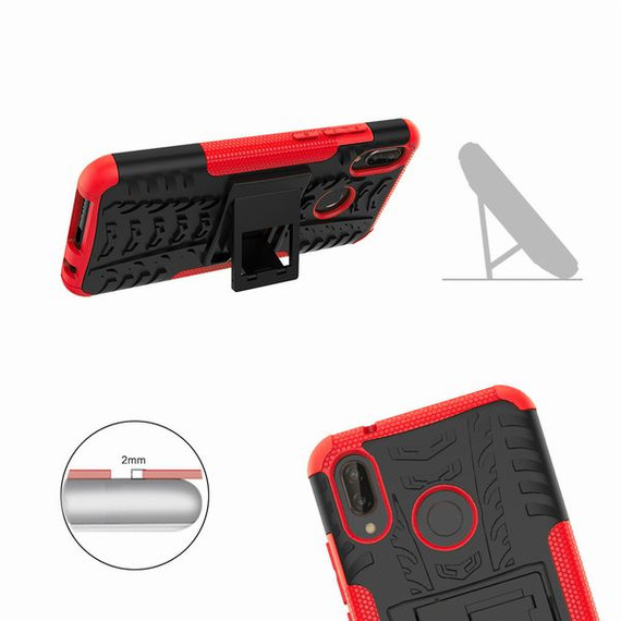Huawei Nova 3e Heavy Duty Case Red Huawei Nova 3e Heavy Duty Case Red