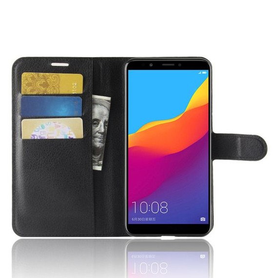 Huawei Nova 2 Lite      Pu Wallet Case    [Black]