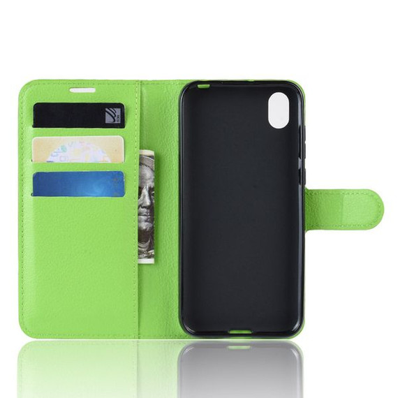 Huawei Y5 2019      Pu Wallet Case    [Green]