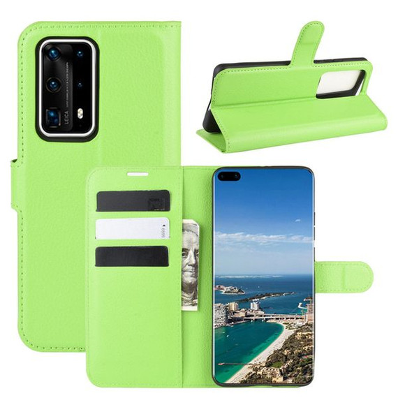 Huawei P40 Pro Plus      Pu Wallet Case    [Green]