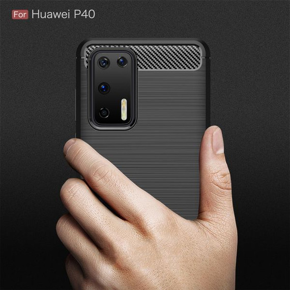 Huawei P40 Carbon Fibre Case Black Huawei P40 Carbon Fibre Case Black