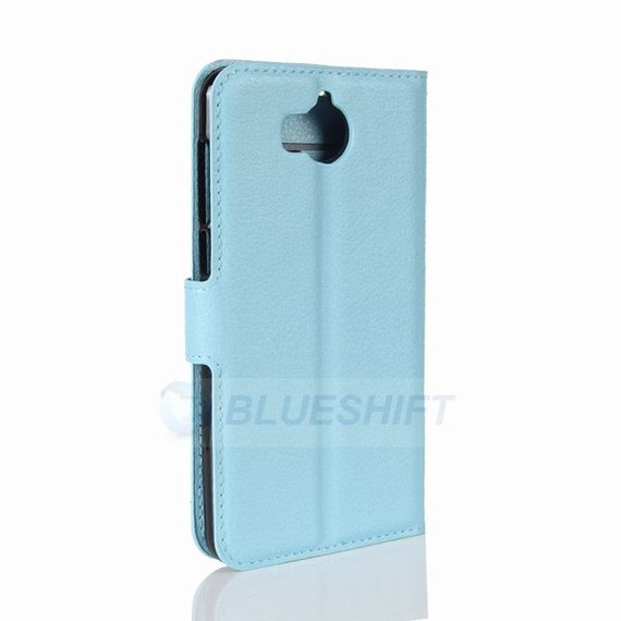 Huawei Y5 2017      Pu Wallet Case    [Lightblue]