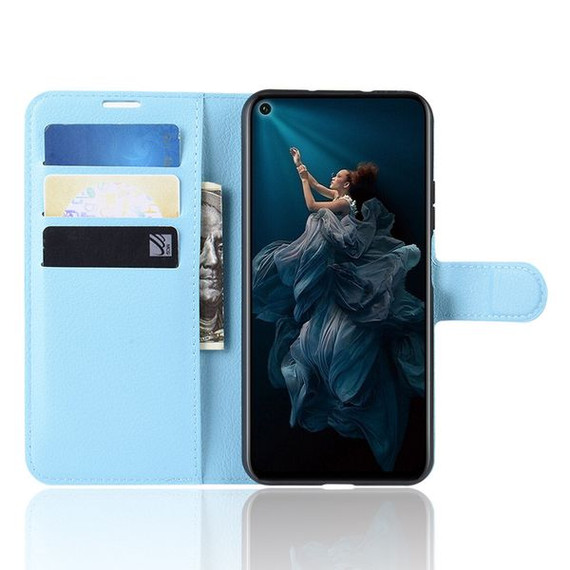 Huawei Nova 5T      Pu Wallet Case    [Lightblue]