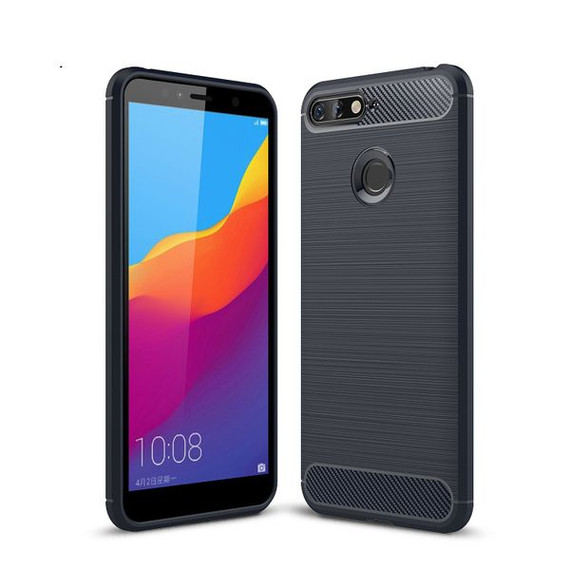 Huawei Y6 2018      Carbon Fibre Case    Navy
