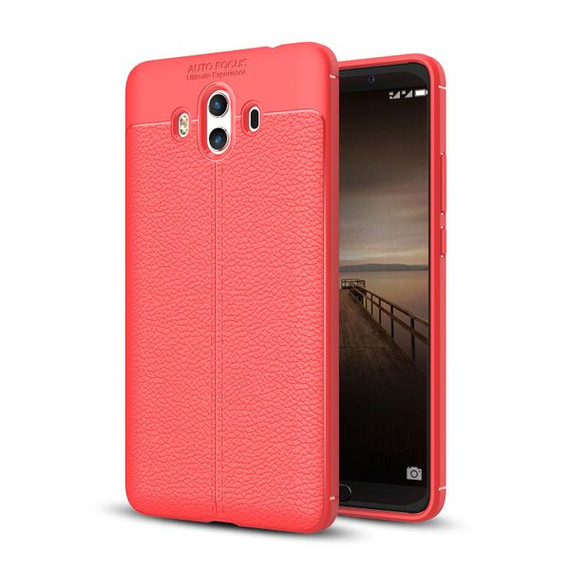 Huawei Mate 10      Leather Texture Case    Red
