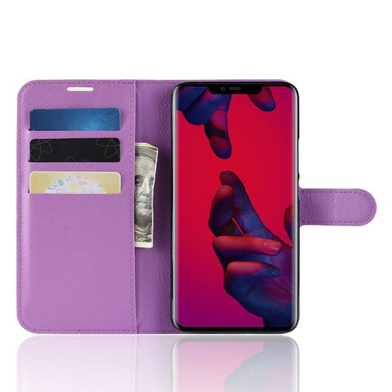 Huawei Mate 20 Pro      Pu Wallet Case    [Purple]