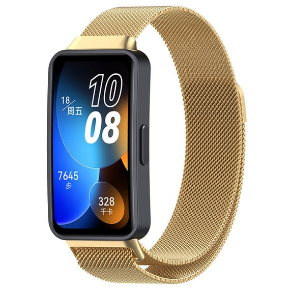 Huawei Band 9      Milanese Loop Strap   Gold