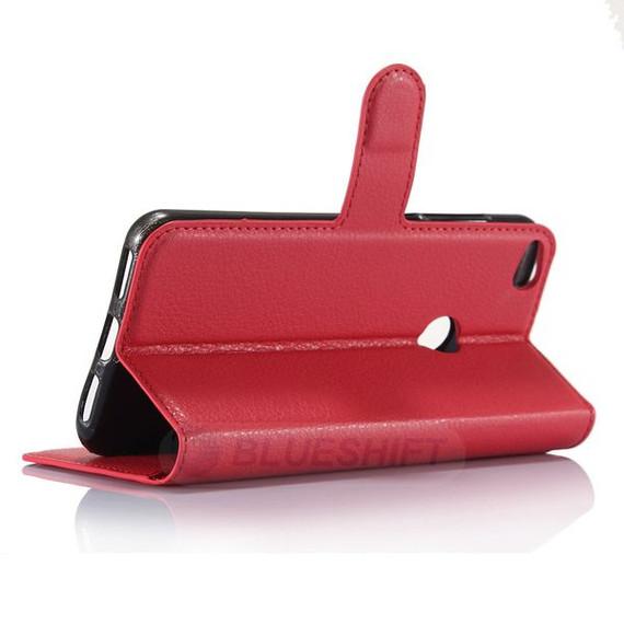 Huawei Nova Lite      Pu Wallet Case    [Red]