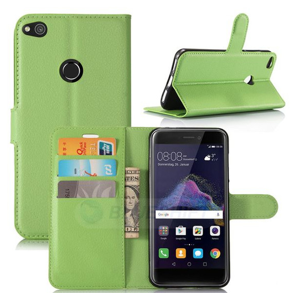 Huawei Nova Lite      Pu Wallet Case    [Green]