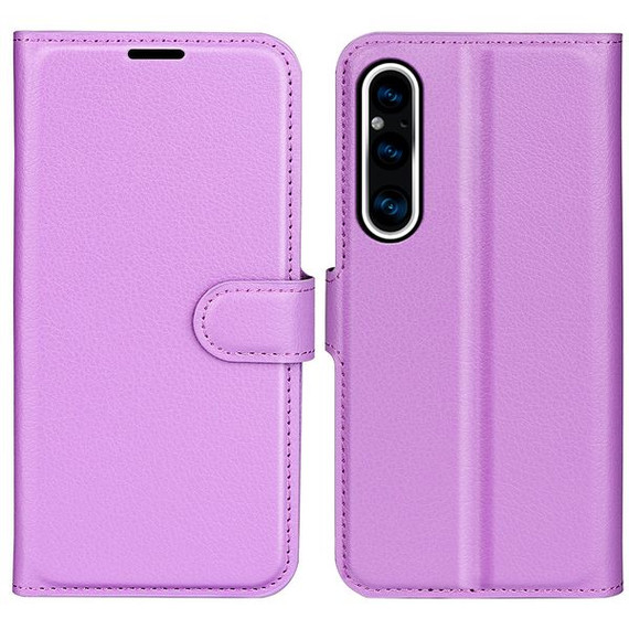 Sony Xperia 1 V      Pu Wallet Case    [Purple]