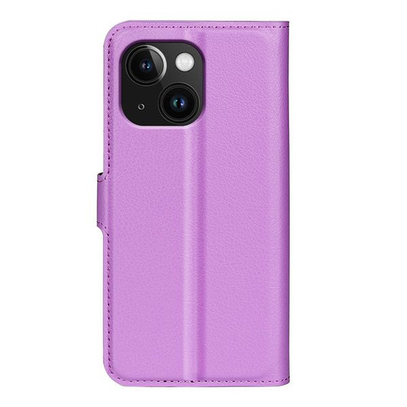 Iphone 15 Plus      Pu Wallet Case    [Purple]