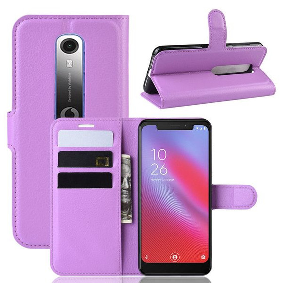 Vodafone Smart N10      Pu Wallet Case    [Purple]