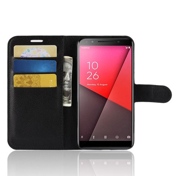 Vodafone Smart N9      Pu Wallet Case    [Black]