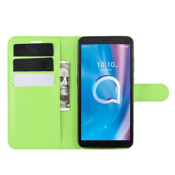 Vodafone Smart P11      Pu Wallet Case    [Green]