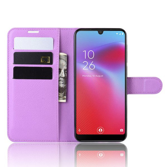 Vodafone Smart V10      Pu Wallet Case    [Purple]