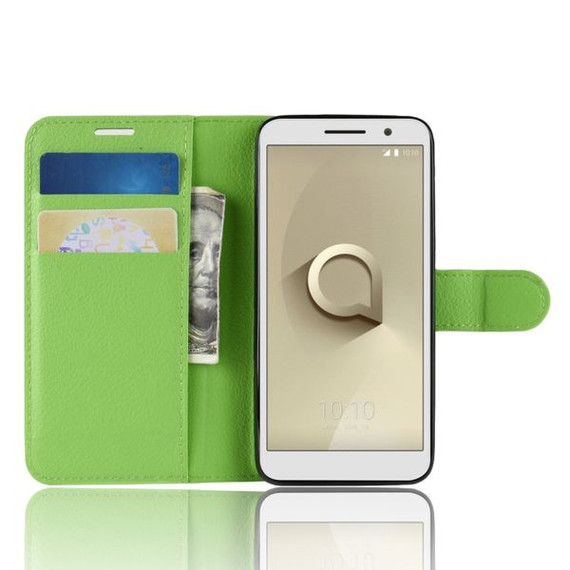 Vodafone Smart E9      Pu Wallet Case    [Green]