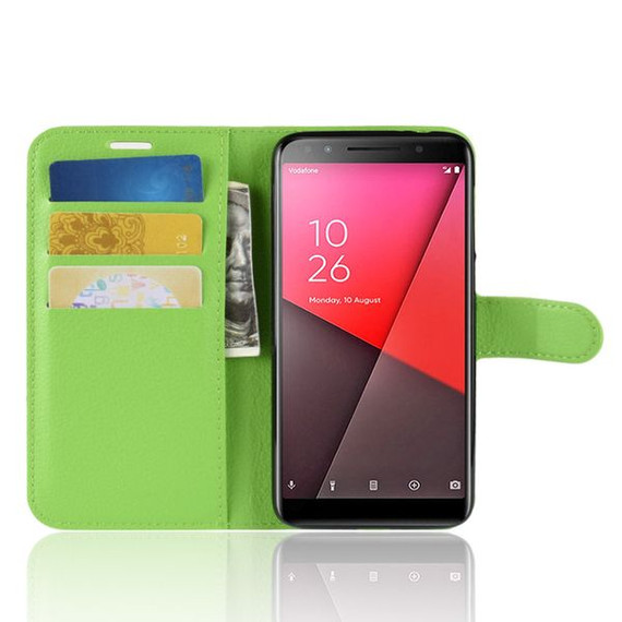 Vodafone Smart N9      Pu Wallet Case    [Green]
