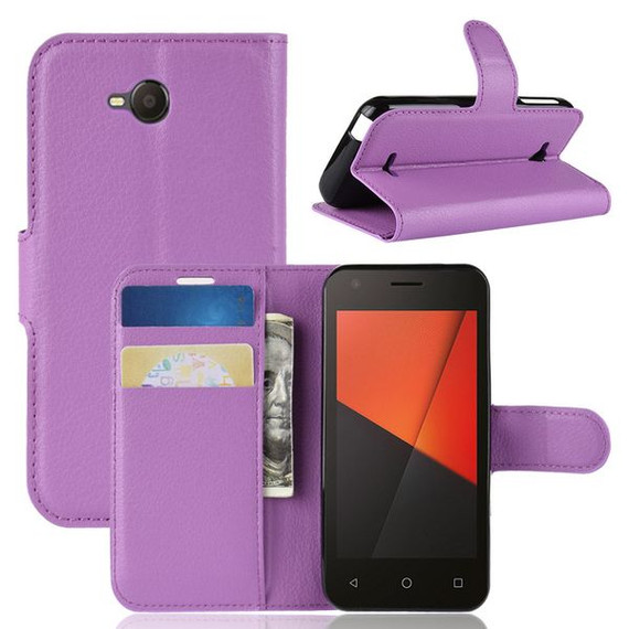 Vodafone Smart C9      Pu Wallet Case    [Purple]