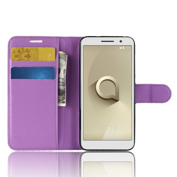 Vodafone Smart E9      Pu Wallet Case    [Purple]