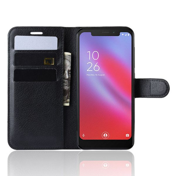 Vodafone Smart N10      Pu Wallet Case    [Black]
