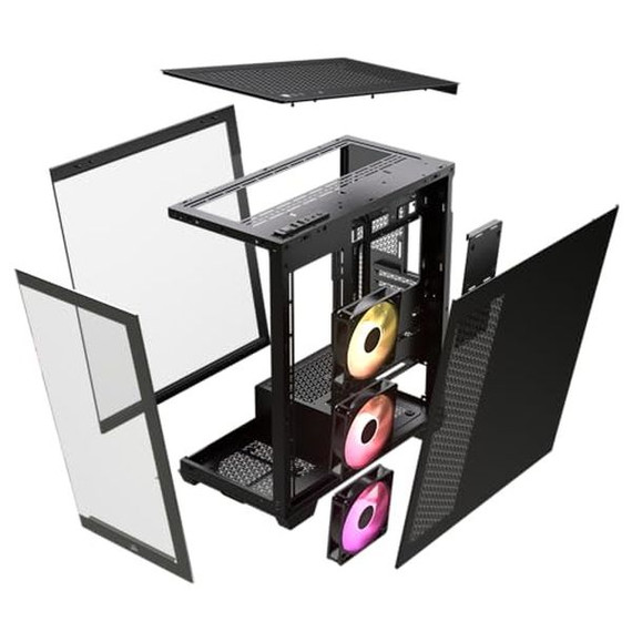Corsair 3500X Argb Tempered Glass Mid-Tower Pc Case Black Corsair 3500X Argb Tempered Glass Mid-Tower Pc Case Black