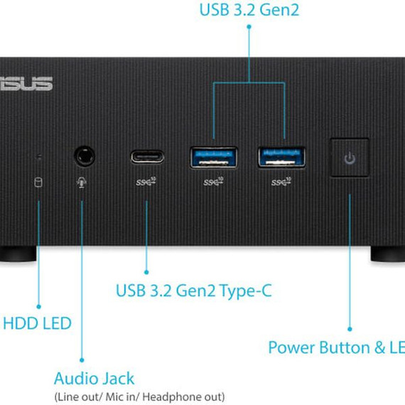 Asus Mini Pc Pn64 Intel Core I7-12700H Processor 2.3Ghz (24M Cache - Up To 4.7Ghz)-Pn64-12I7Barebones 