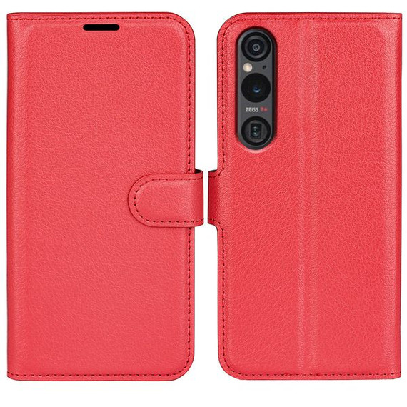 Sony Xperia 1 VI      PU Wallet Case    [Red]