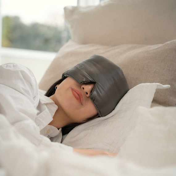 EKIKO Silk Eye Mask [Stone Gray]
