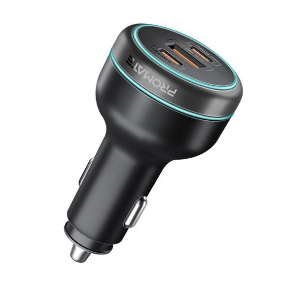 PROMATE 230W RapidCharge Car Charger with Dual PD & QC Ports - POWERDRIVE-230