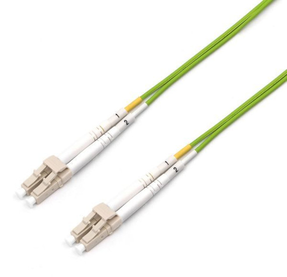 DYNAMIX 7.5M OM5 Duplex Fibre Lead - Lime Green LSZH FL-LCLCOM5-7H