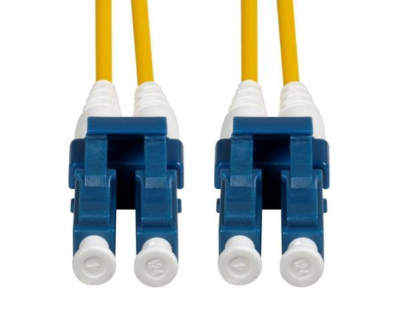 DYNAMIX 2.5M 9u LC/LC Duplex Single Mode Fibre Lead, Yellow LSZH Jacket, FSM-LCLC-2H