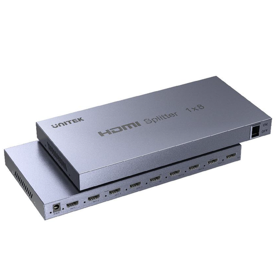 UNITEK 4K HDMI 1x8 Splitter, 30Hz, Power Adapter Included - V1132A01 UNITEK 4K HDMI 1x8 Splitter, 30Hz, Power Adapter Included - V1132A01