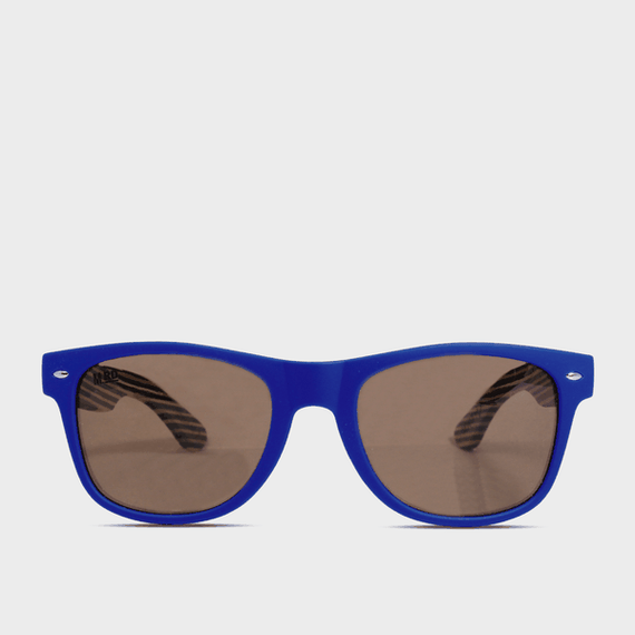 Moana Road 50/50s Sunglasses [Blue w/ Striped Arms - 455]