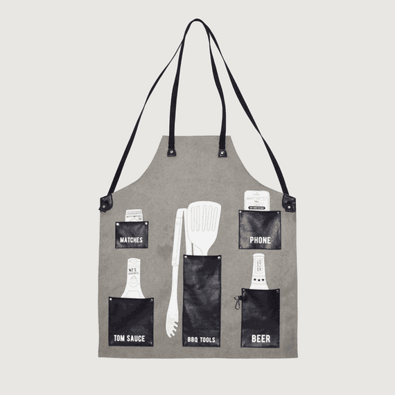 Moana Road Apron - BBQ [ Black - 6325]