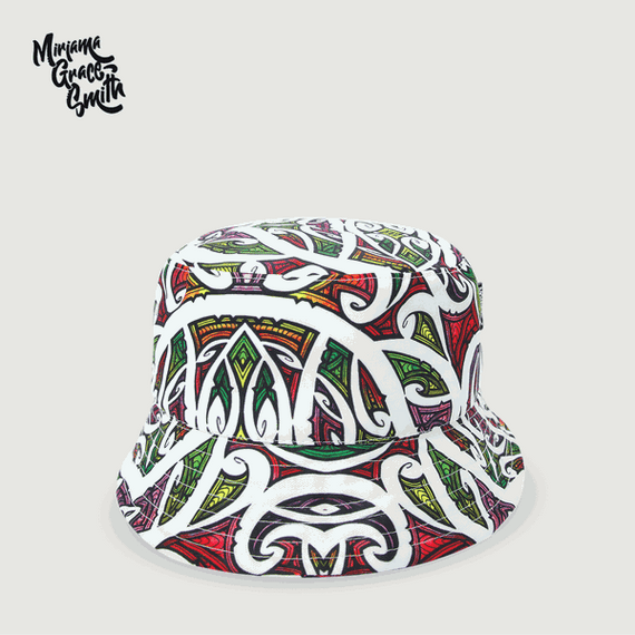 Moana Road Bucket Hat - Miriama Grace-Smith -Niwa [ L 61cm - 5052]