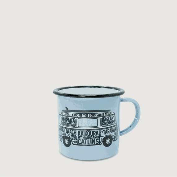 Moana Road Enamel Mug [ NZ Surfing - 647a]