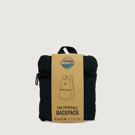 Moana Road Packable Backpack [ Black - 4720]