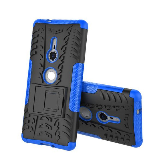 Sony Xperia XZ2      Heavy Duty Case    [Blue]