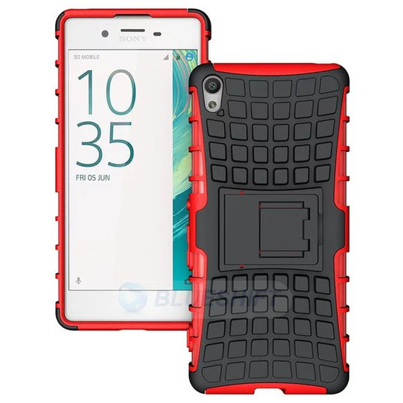 Sony Xperia Xa      Heavy Duty Case    [Red]