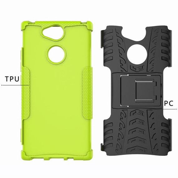 Sony Xperia Xa2      Heavy Duty Case    [Purple]