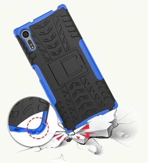 Sony Xperia XZ      Heavy Duty Case    [Blue]