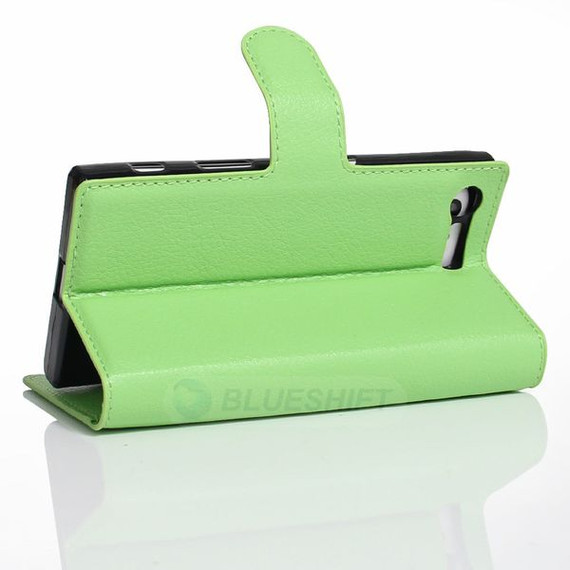 Sony Xperia X Compact      PU Wallet Case    [Green]