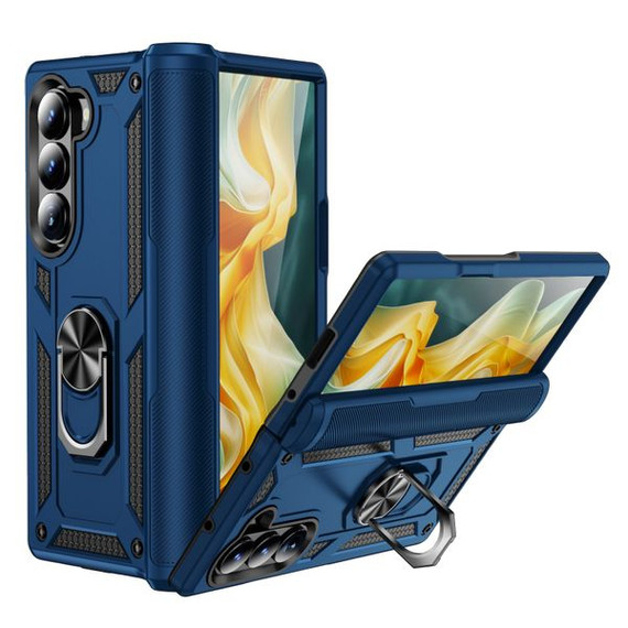 Samsung Galaxy Z Fold 6      Military Armour Ring Case    [Navy]