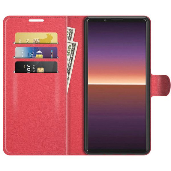 Sony Xperia 1 Iii      PU Wallet Case    [Red]