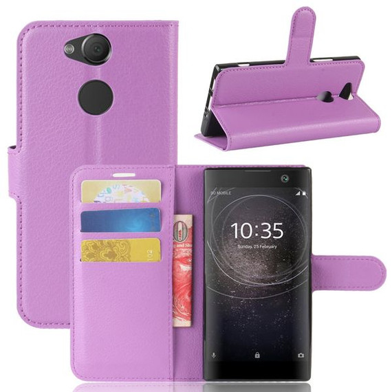 Sony Xperia Xa2      PU Wallet Case    [Purple]